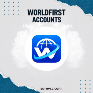 Buy verified WorldFirst account logo and account illustration